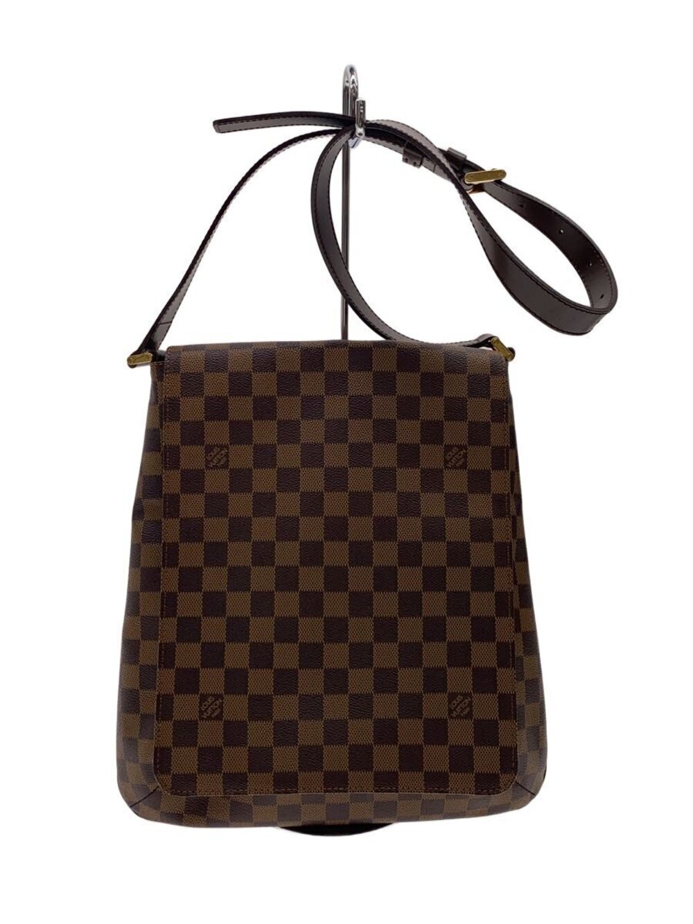 LOUIS VUITTON Musette Salsa Damier Ebene Brown Long Shoulder Bag Brown